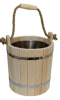 Ведро 12л липа с металлической вставкой