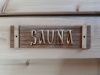 Табличка из дерева "САУНА"(Б-С) 