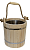 Ведро 12л липа с металлической вставкой